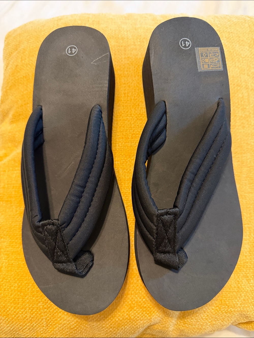 Black Woman’s Flip Flop Sandals - Classic Padded Thong